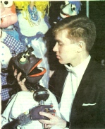 Николай Зыков и его куклы, 1985 г.